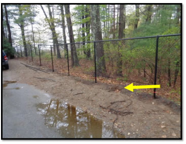 Now – what to do  about a retention barrier along and underneath the fence? 
